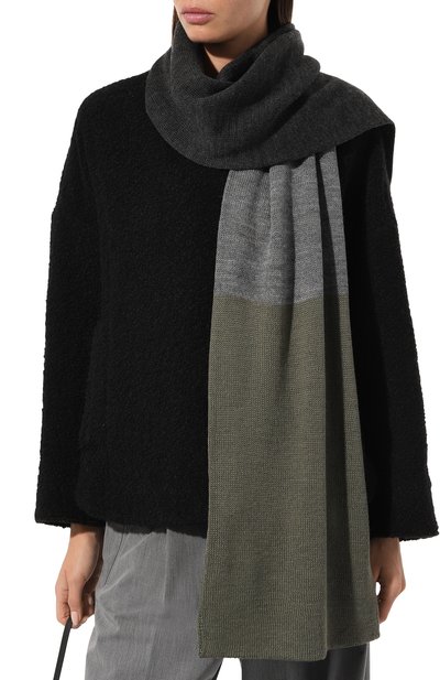 Шарф A.T.T. темно-серого цвета по цене 9890 руб., арт. 2371/10, фото 3 Шарф A.T.T., арт. 2371/10, фото 3