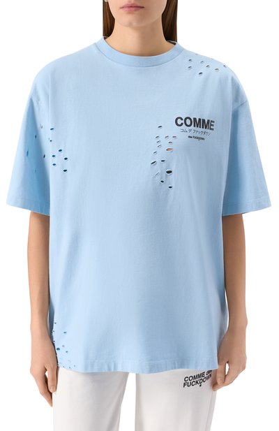 Хлопковая футболка COMME DES FUCKDOWN, арт. CFABW01310, фото 3