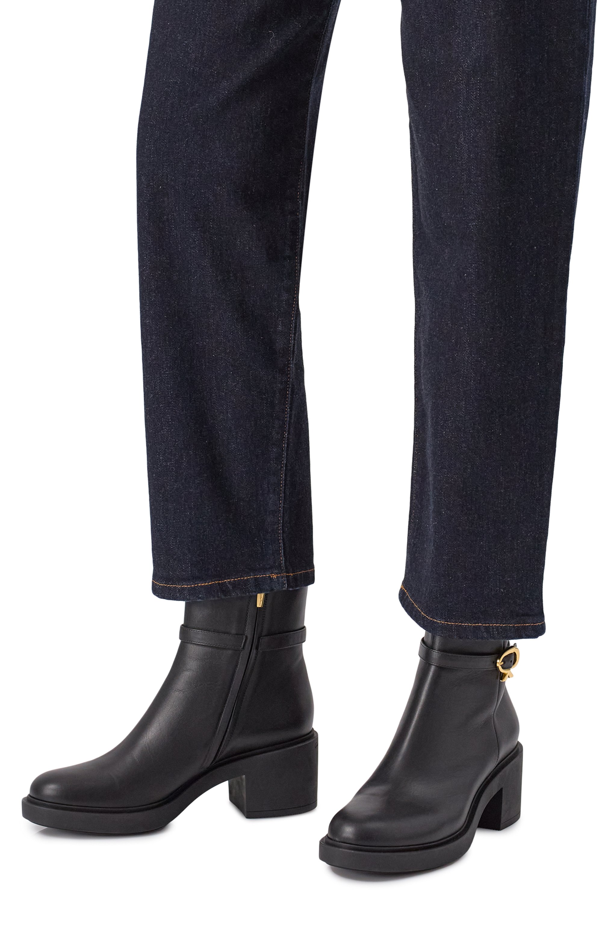 Кож�аные ботильоны ribbon dumont 45 GIANVITO ROSSI, арт. G73281.45G0M.VGINER0, фото 3