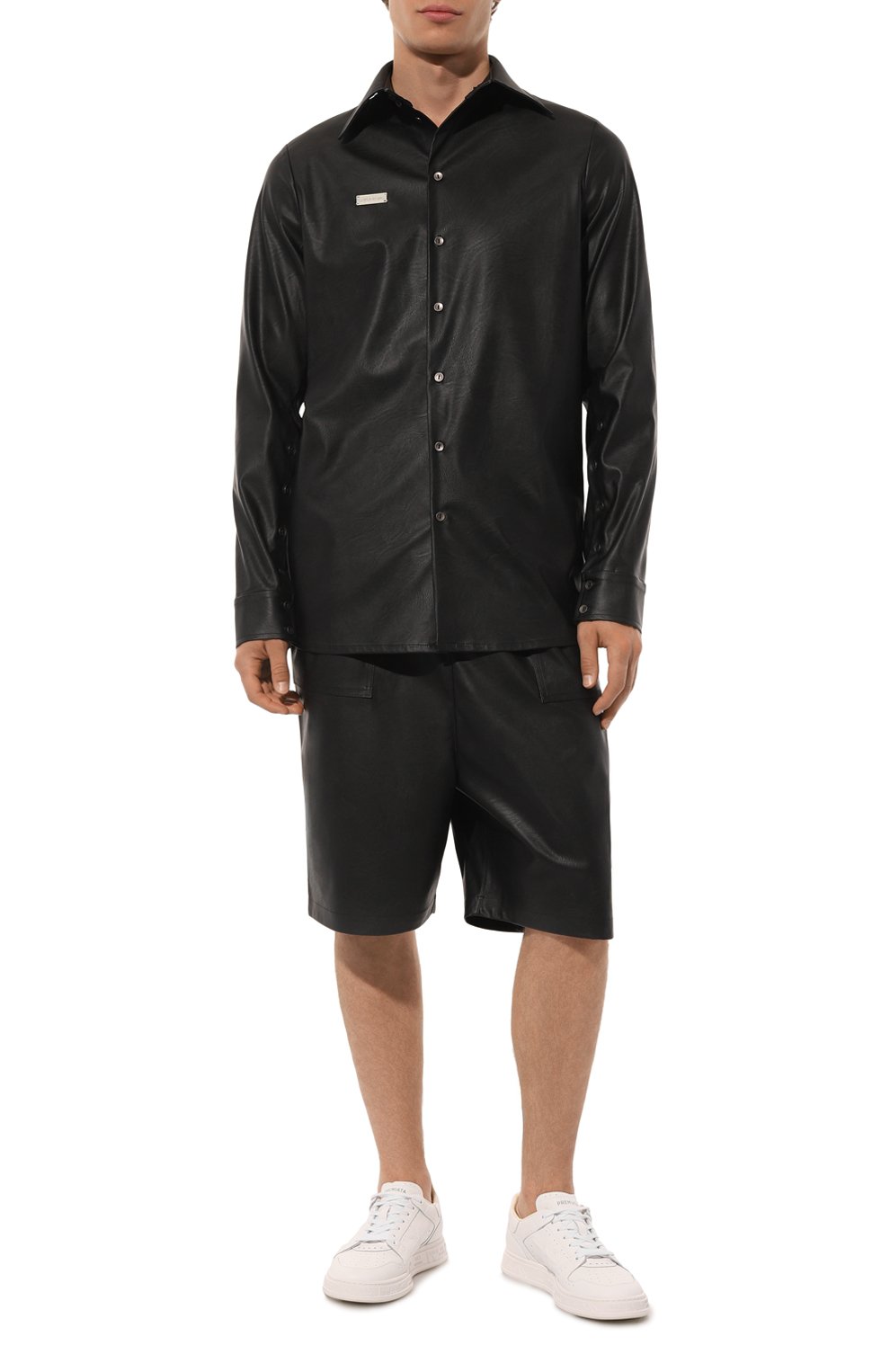 Шорты из экокожи WHO_AM, арт. MP5-P243-BLK, фото 2