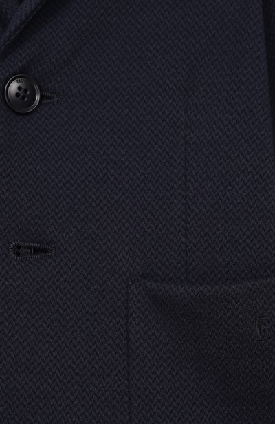 Пиджак из вискозы и хлопка EMPORIO ARMANI темно-синего цвета по цене 46300 руб., арт. EB001535/AF25909, фото 3 Пиджак из вискозы и хлопка EMPORIO ARMANI, арт. EB001535/AF25909, фото 3