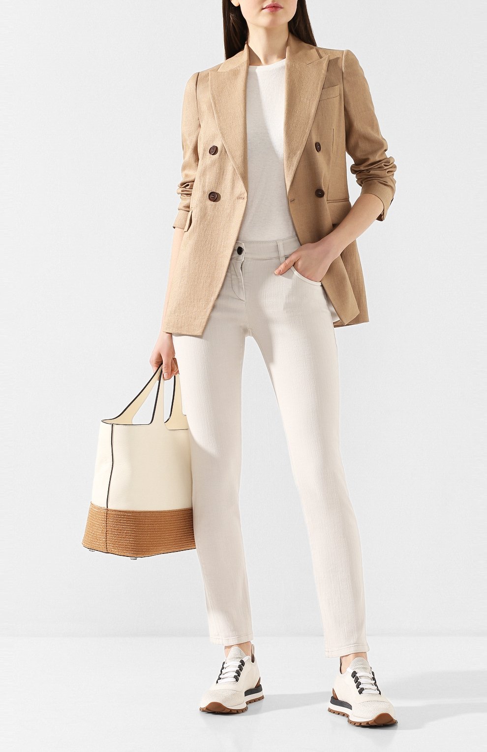 Двубортный жакет BRUNELLO CUCINELLI, арт. MF5858947, фото 2