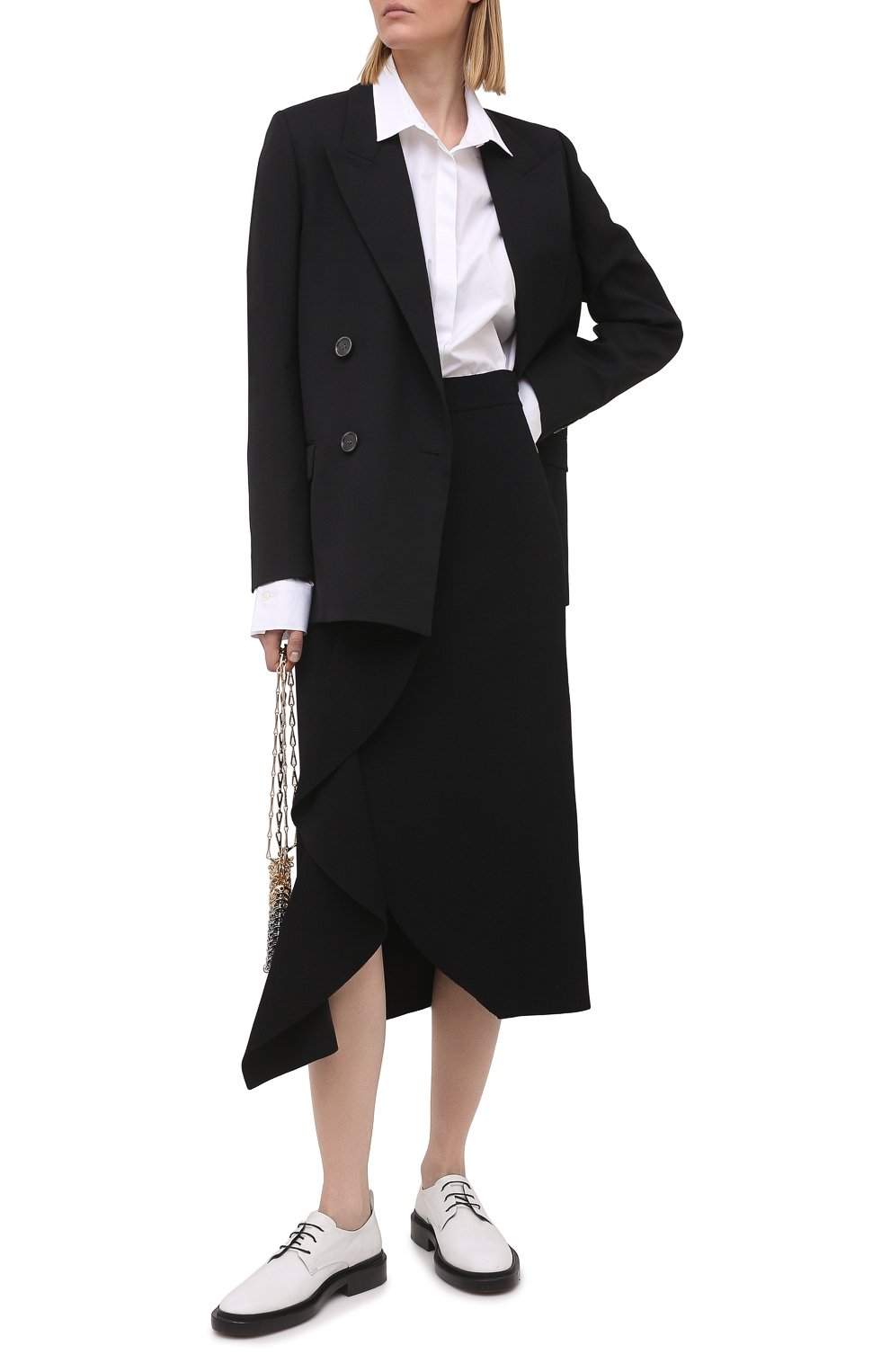 Юбка из вискозы ALEXANDER MCQUEEN черного цвета по цене 117000 руб., арт. 659363/Q1ATW, фото 2 Юбка из вискозы ALEXANDER MCQUEEN, арт. 659363/Q1ATW, фото 2