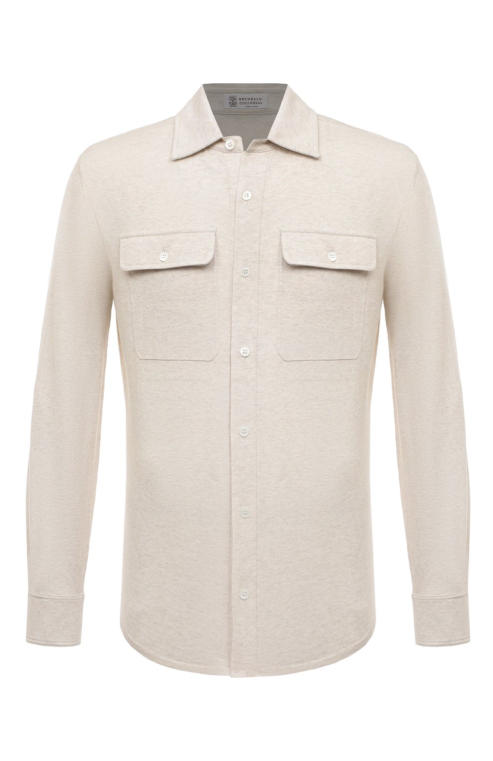 Хлопковая рубашка BRUNELLO CUCINELLI, арт. M29804405, фото 1