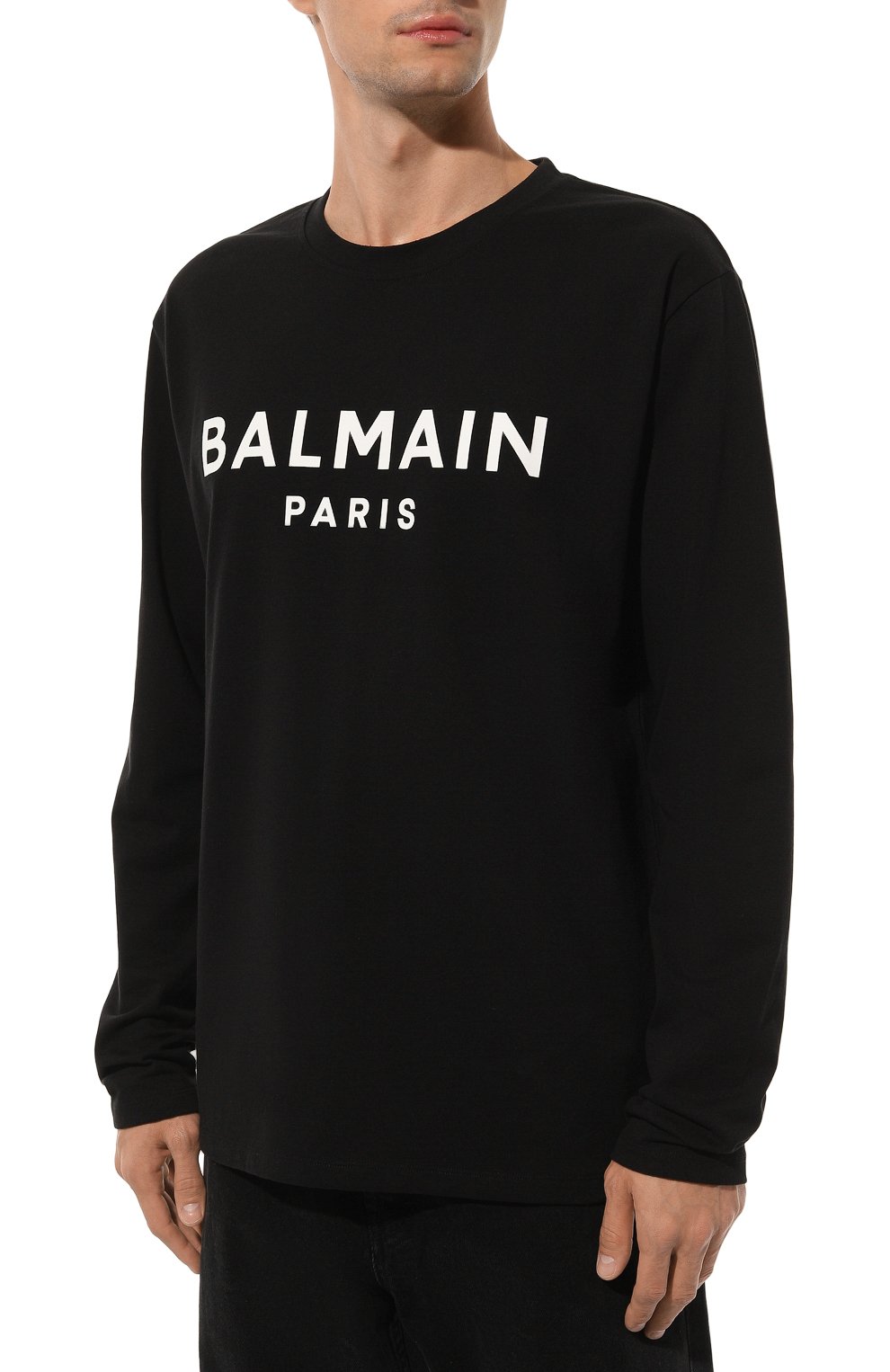 Хлопковый лонгслив BALMAIN, арт. DH1EK035/BC77, фото 3