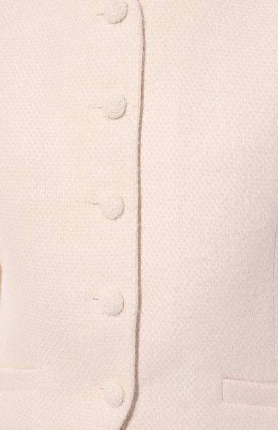 Жилет LESYANEBO молочного цвета по цене 28000 руб., арт. LN03H-411_CNC, фото 5 Жилет LESYANEBO, арт. LN03H-411_CNC, фото 5