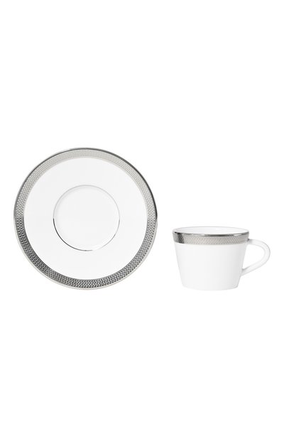 Кофейная чашка с блюдцем maille platine BERNARDAUD, арт. 2620/79