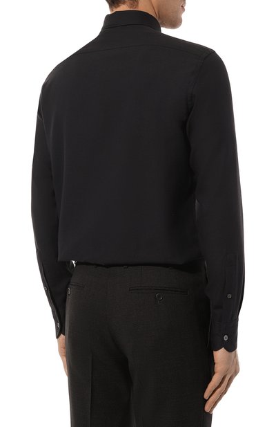 Сорочка из хлопка и кашемира ZEGNA, арт. UCX44A6/SRF5, фото 5