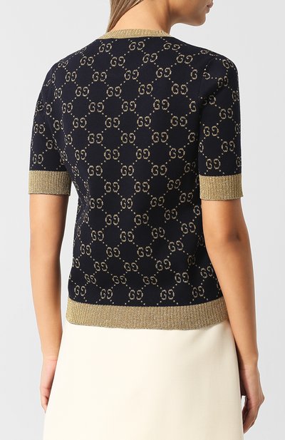 Хлопковый топ GUCCI, арт. 526759/X9W83, фото 4