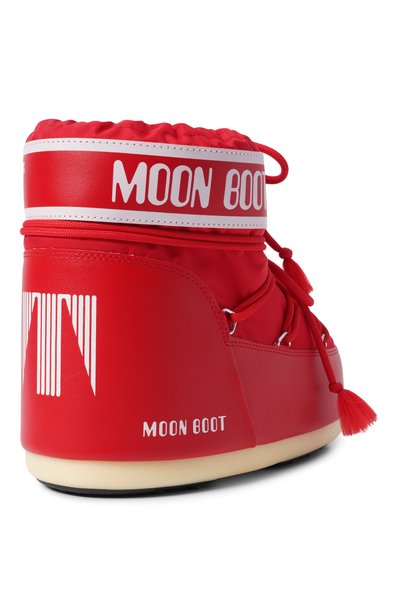 Комбинированные сапоги icon MOON BOOT красного цвета по цене 23100 руб., арт. 80D1409340, фото 4 Комбинированные сапоги icon MOON BOOT, арт. 80D1409340, фото 4