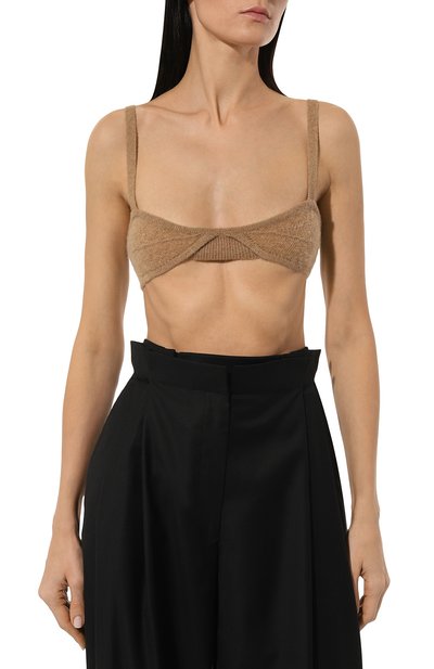Кашемировый топ KHAITE бежевого цвета по цене 64150 руб., арт. 8252605/EDA, фото 3 Кашемировый топ KHAITE, арт. 8252605/EDA, фото 3