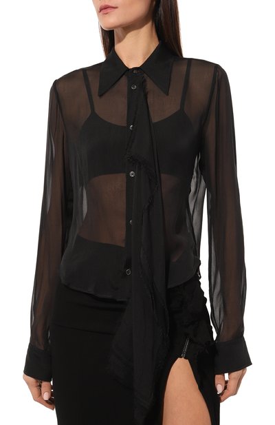 Шелковая блузка ANN DEMEULEMEESTER, арт. 2402-W-SH18-FA239-023, фото 3