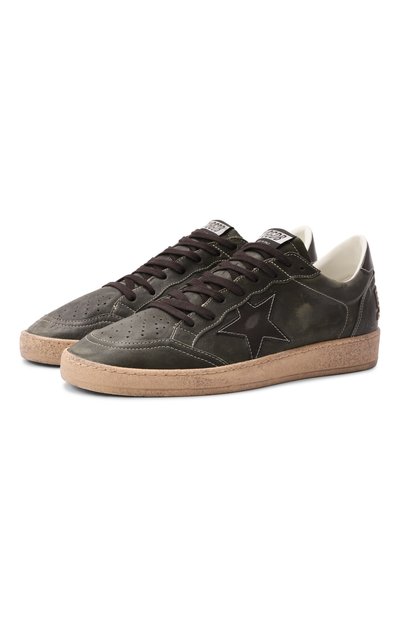Мужские кожаные кеды ballstar GOLDEN GOOSE DELUXE BRAND, арт. GMF00117.F008725