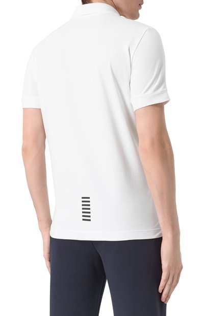 Хлопковое поло EA7, арт. 8NPF14/PJVQZ, фото 4