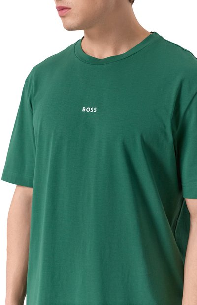 Хлопковая футболка BOSS ORANGE, арт. 50473278, фото 5