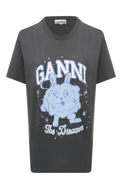 Женская хлопковая футболка GANNI, арт. T3676