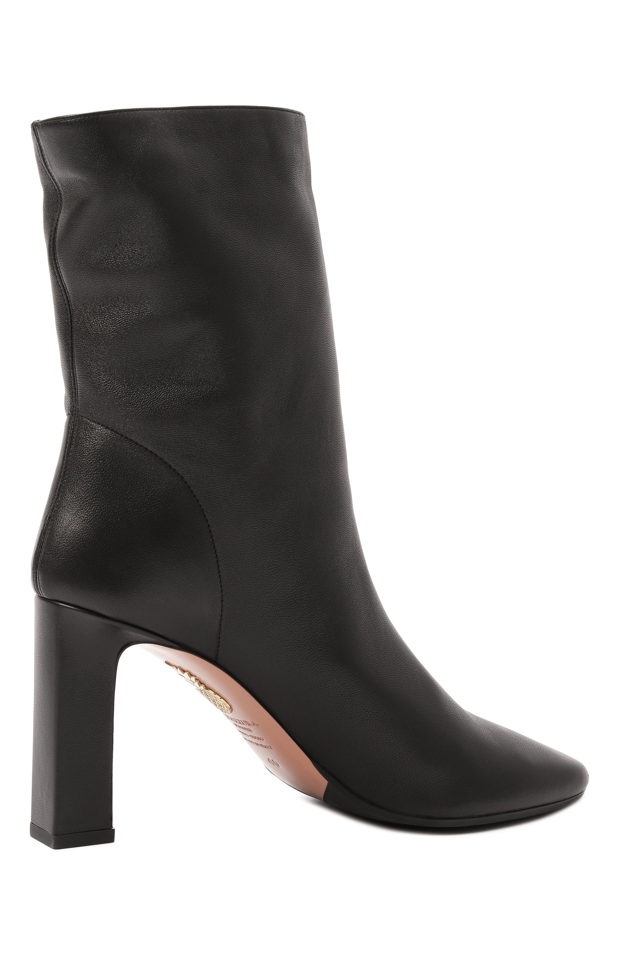 Кожаные ботильоны manzoni 85 AQUAZZURA, арт. MNZMIDB0/NAP, фото 5