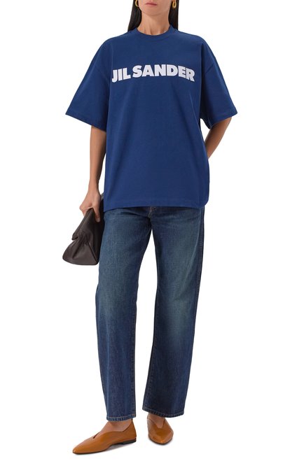 Женская хлопковая футболка JIL SANDER, арт. J53GC0009/J45317