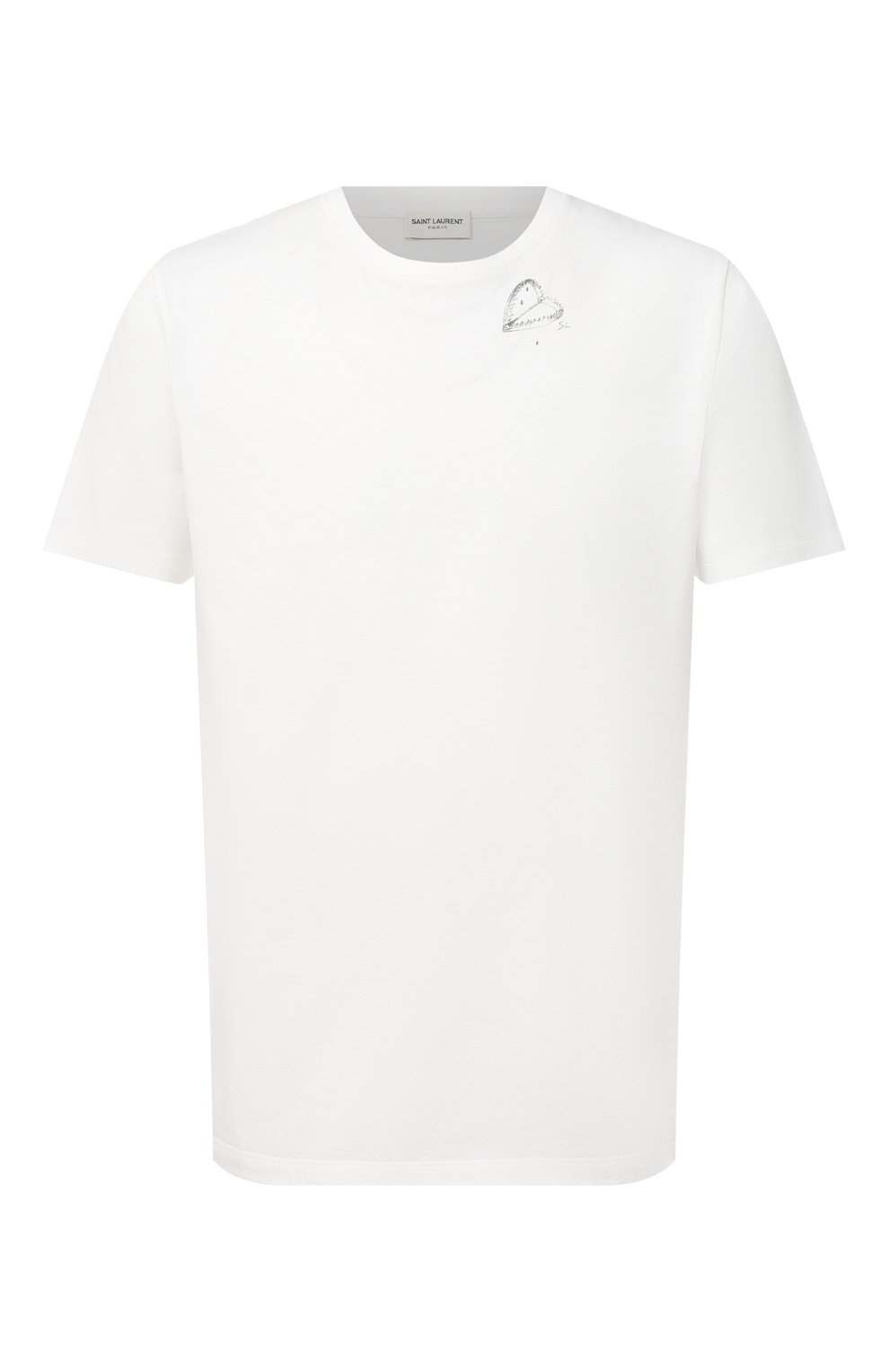 Хлопковая футболка  SAINT LAURENT, арт. 632713/YBWG2, фото 1
