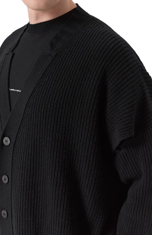 Кардиган из кашемира и шерсти Isabel Benenato UK41S26 Чёрный  UK41S26 Фото 5