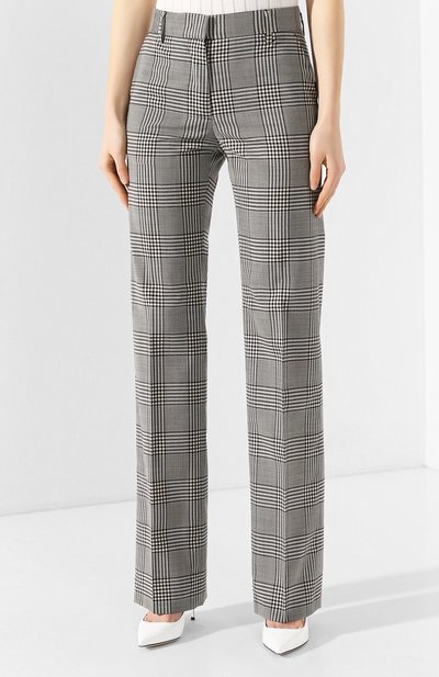 Шерстяные брюки MSGM серого цвета по цене 38650 руб., арт. 2841MDP92 207119, фото 3 Шерстяные брюки MSGM, арт. 2841MDP92 207119, фото 3