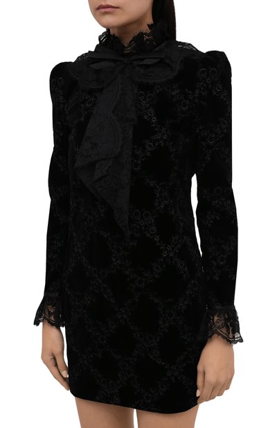 Хлопковое платье SAINT LAURENT, арт. 664012/Y615W, фото 3