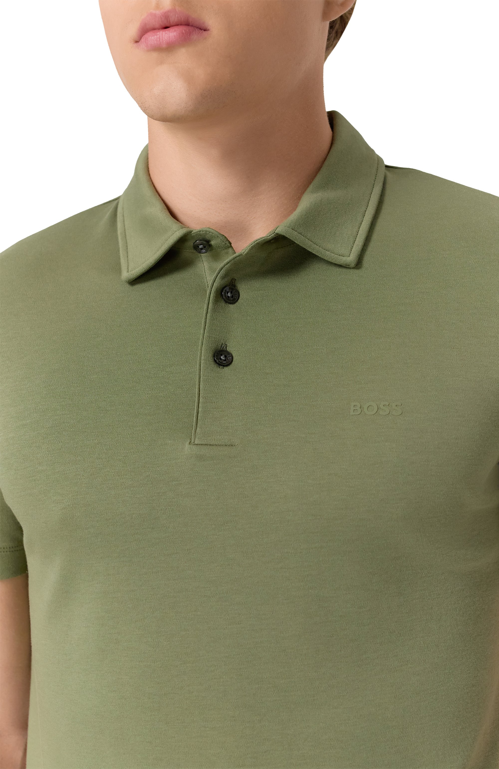 Хлопковое поло BOSS, арт. 50471335, фото 5