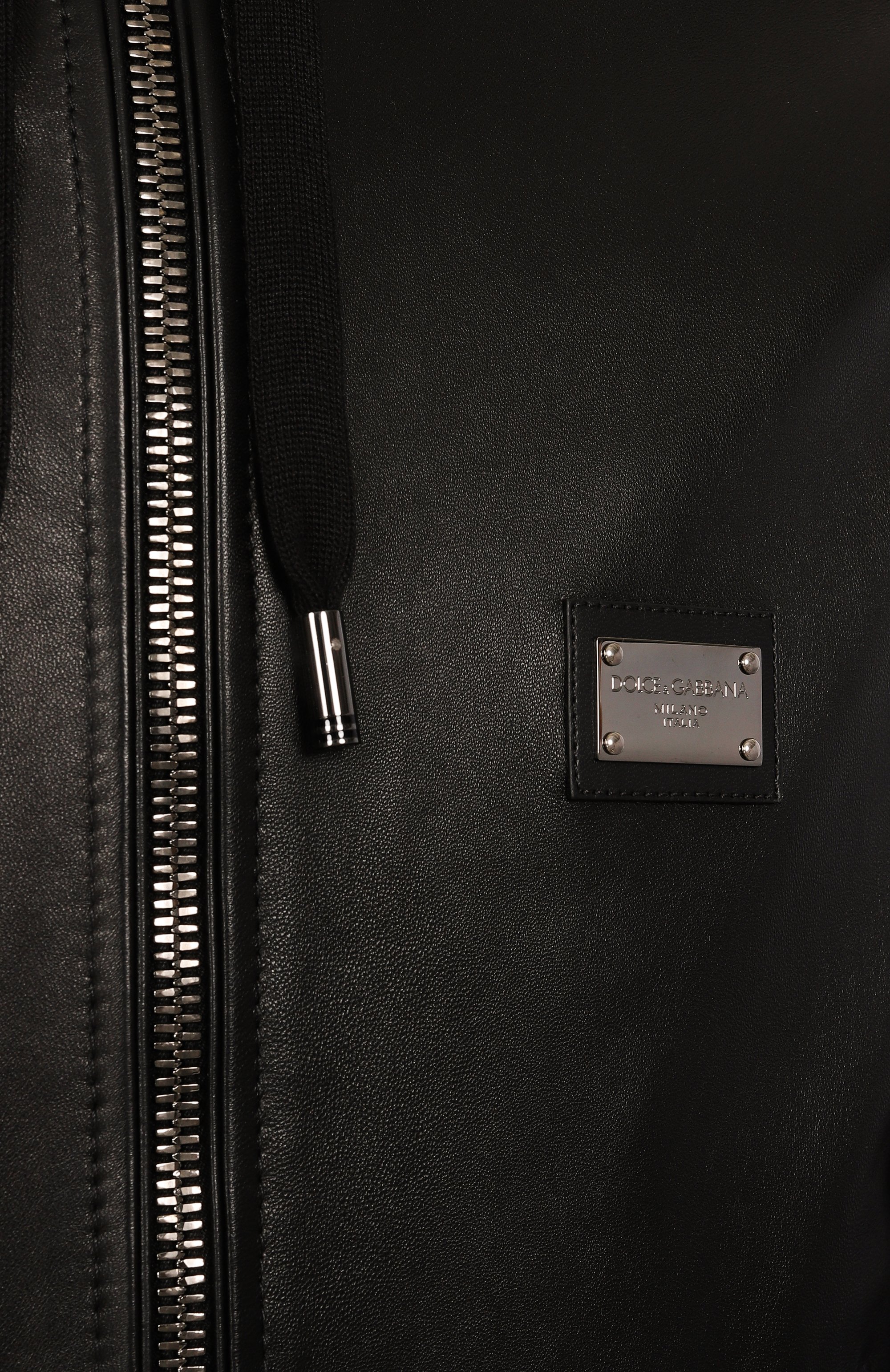 Кожаный бомбер DOLCE & GABBANA, арт. G9ZY6L/HULR0, фото 5