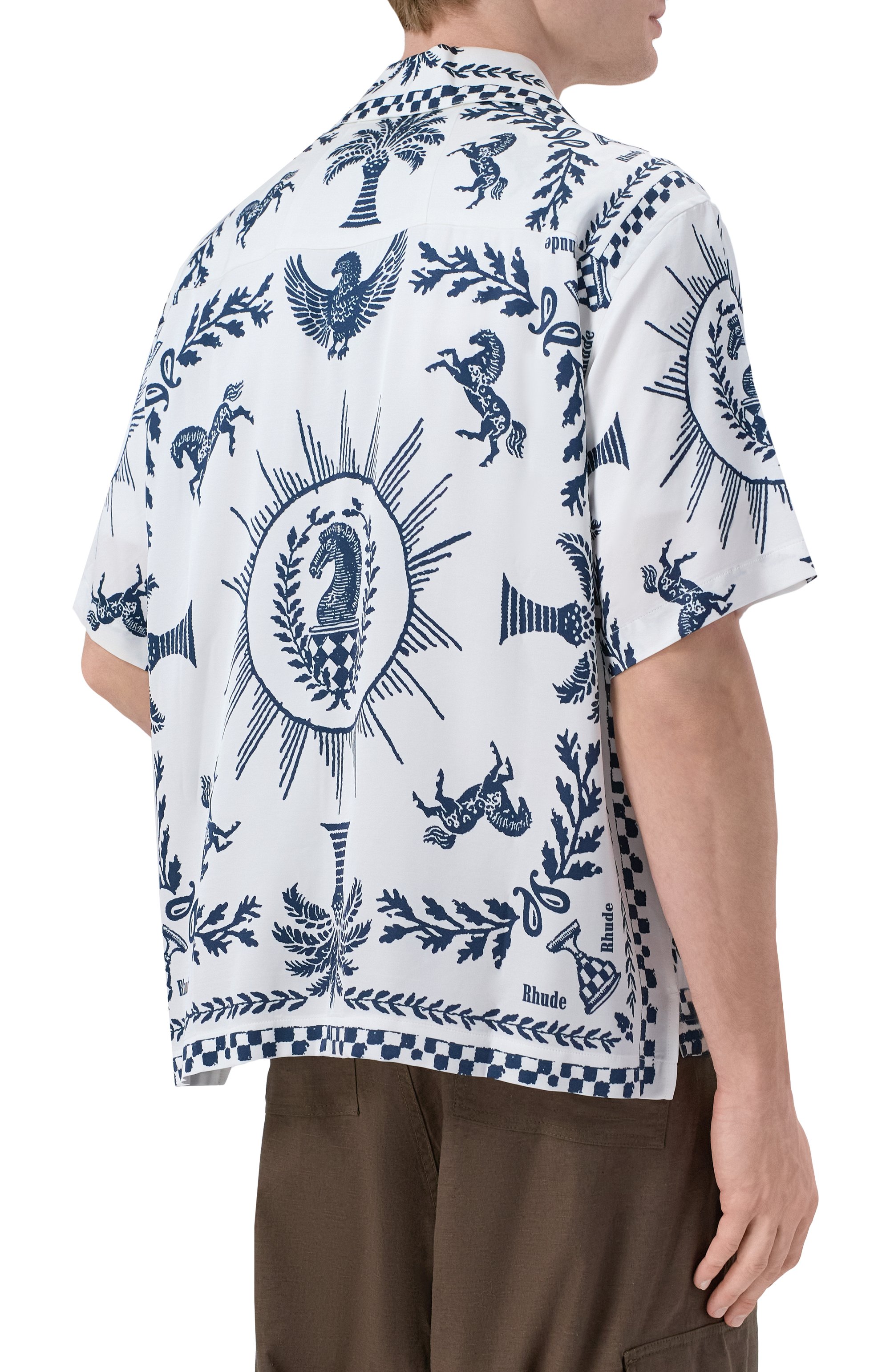 Рубашка из вискозы RHUDE, арт. RHSS26SR02358, фото 4