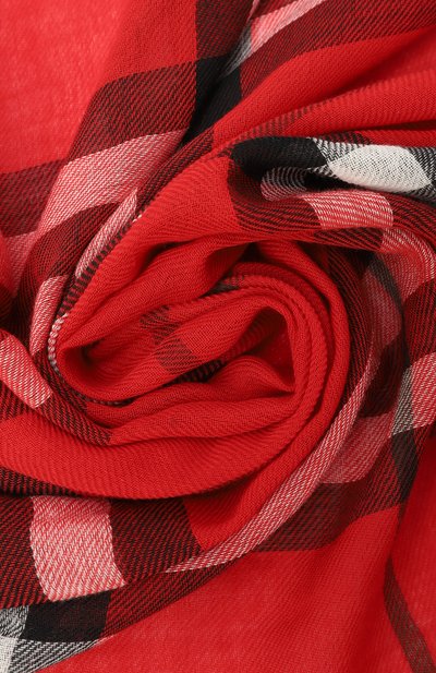 Шерстяной шарф BURBERRY красного цвета по цене 64700 руб., арт. 8112464, фото 3 Шерстяной шарф BURBERRY, арт. 8112464, фото 3