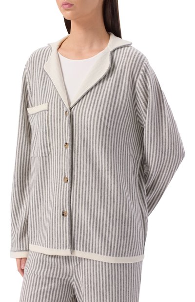 Рубашка из шерсти и кашемира ALLUDE, арт. 255/17750, фото 3