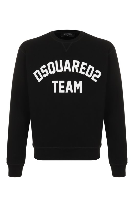 Хлопковый свитшот Dsquared2 S74GU0887/S25516 Чёрный S74GU0887/S25516
