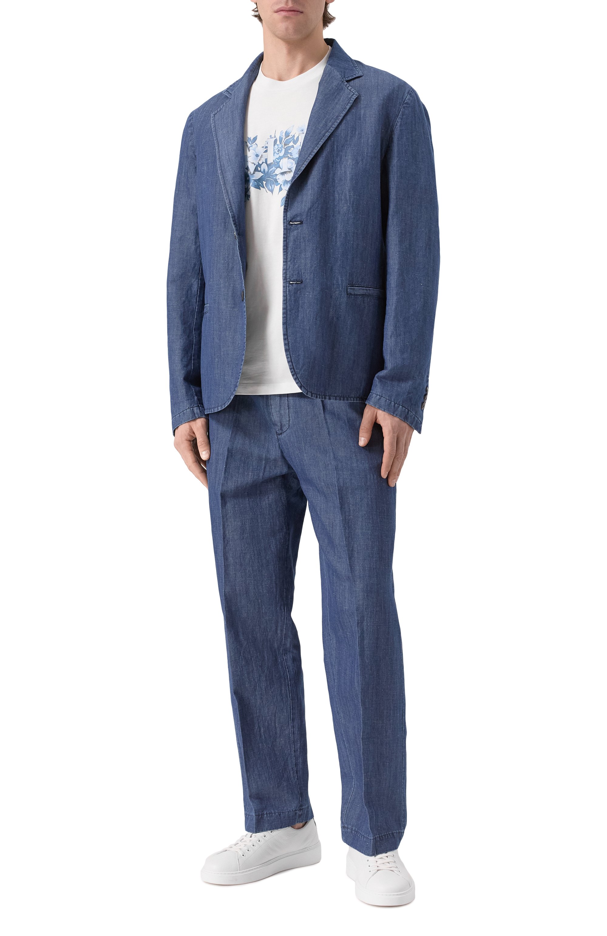 Брюки из хлопка и льна INLINUM, арт. PAJAMA/WESTERN, фото 2