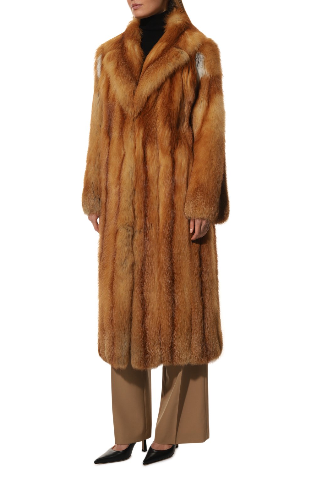 Шуба из меха лисы GIULIA GURMAN коричневого цвета по цене 674160 руб., арт. 717242125, фото 3 Шуба из меха лисы GIULIA GURMAN, арт. 717242125, фото 3