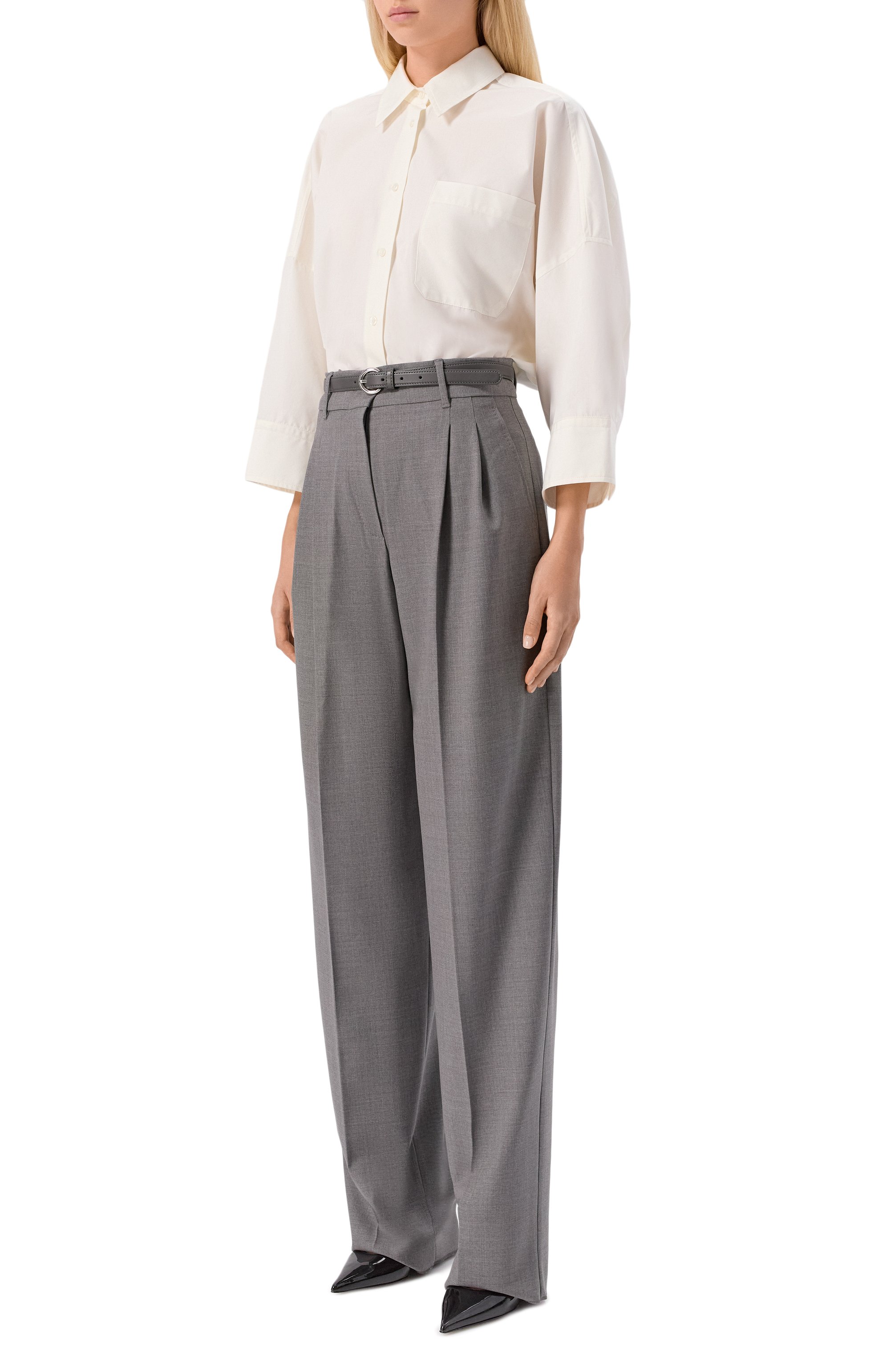 Хлопковая рубашка WEEKEND MAX MARA, арт. ZAV0RRA, фото 2