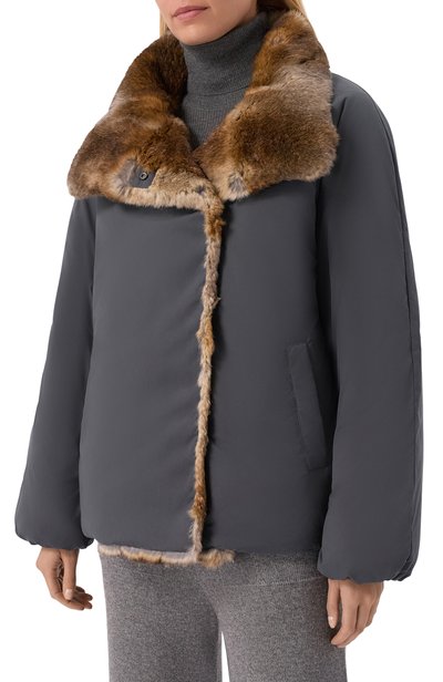 Пуховик с подкладкой из кролика 12 STOREEZ, арт. 139690, фото 3