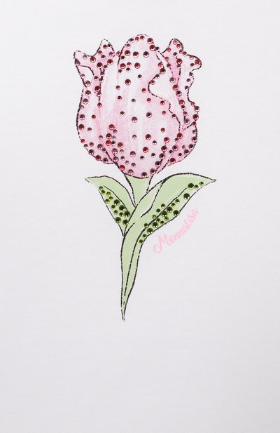 Хлопковая футболка MONNALISA, арт. 31A605., фото 3