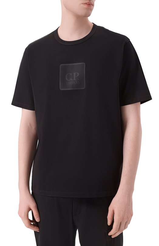 Хлопковая футболка C.P. Company 19CLTS025A006370W Чёрный  19CLTS025A006370W Фото 3