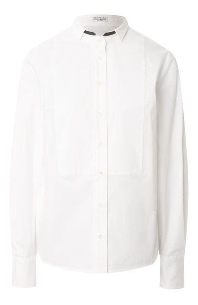 Женская хлопковая рубашка BRUNELLO CUCINELLI, арт. M0091MP816