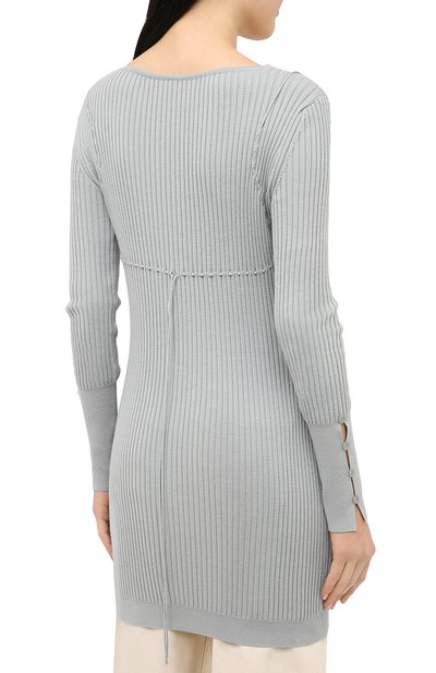 Шерстяной кардиган JACQUEMUS светло-серого цвета по цене 38700 руб., арт. 203KN19/200500, фото 4 Шерстяной кардиган JACQUEMUS, арт. 203KN19/200500, фото 4