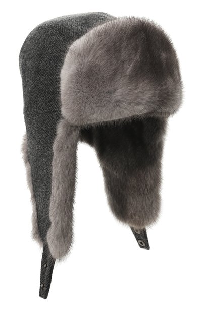 Женская шапка-ушанка с отделкой из меха норки VICTORIA KUSENKOVA, арт. 098700644153