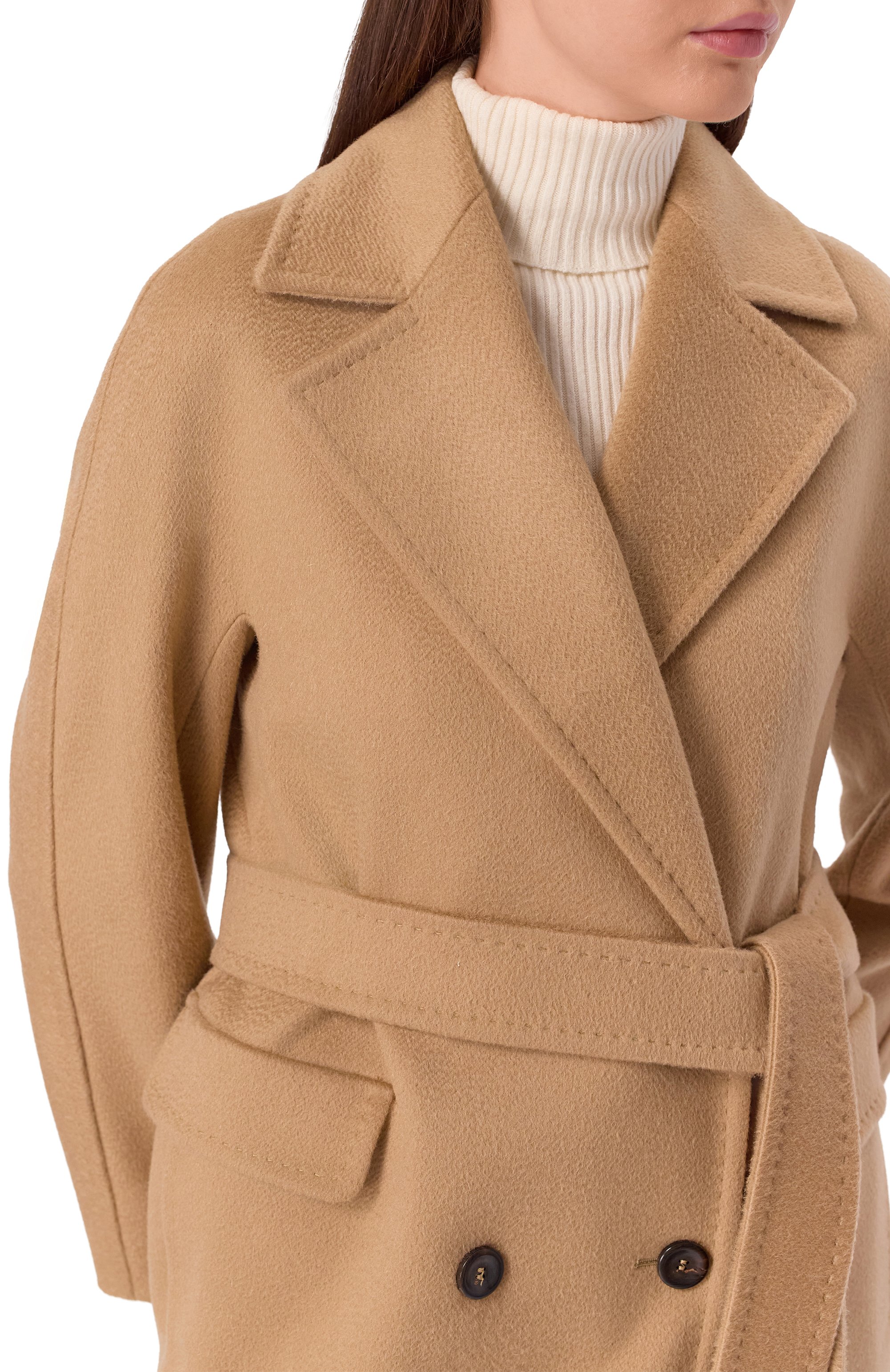 Пальто из шерсти и кашемира MAX MARA STUDIO, арт. PANTE0N, фото 5