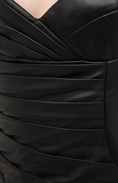 Кожаное платье BALMAIN черного цвета по цене 298000 руб., арт. VF16076/L062, фото 5 Кожаное платье BALMAIN, арт. VF16076/L062, фото 5