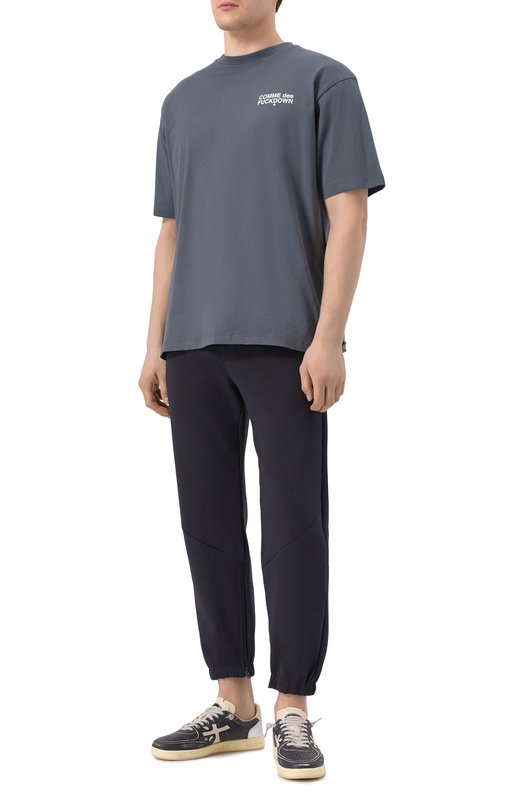 Хлопковая футболка Comme des Fuckdown CFABM01509 Серый  CFABM01509 Фото 2