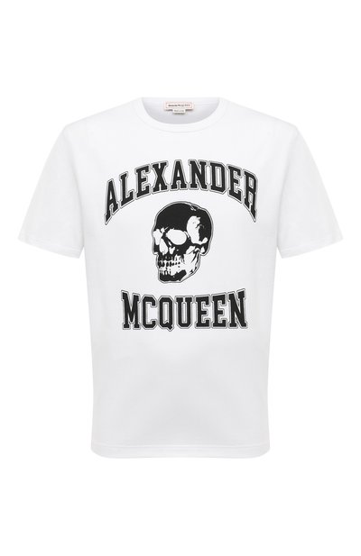 Мужская хлопковая футболка ALEXANDER MCQUEEN, арт. 759442/QTAAW