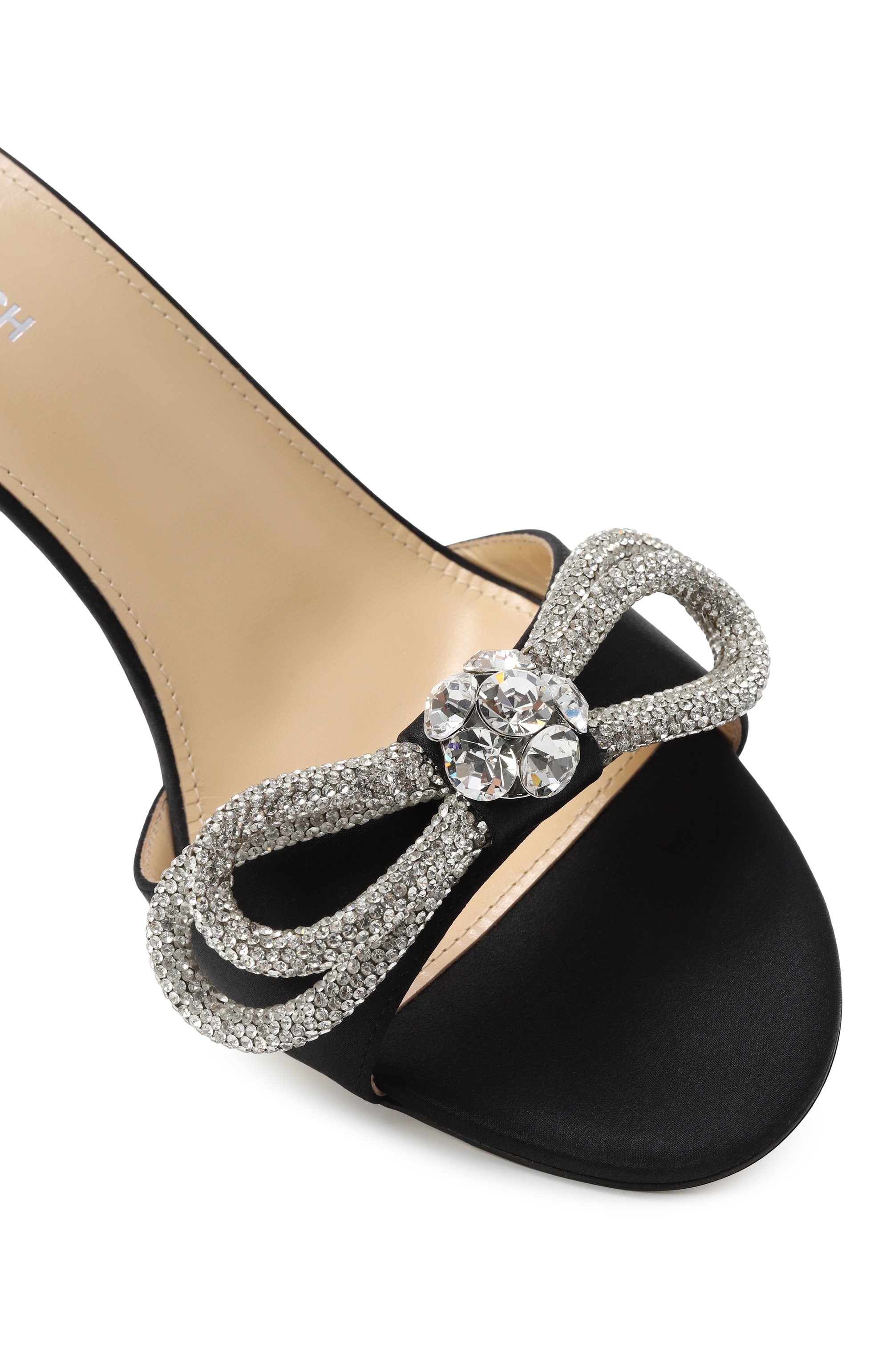 Текстильные мюли double bow MACH & MACH, арт. R25-S0790-85-CRP-600, фото 7