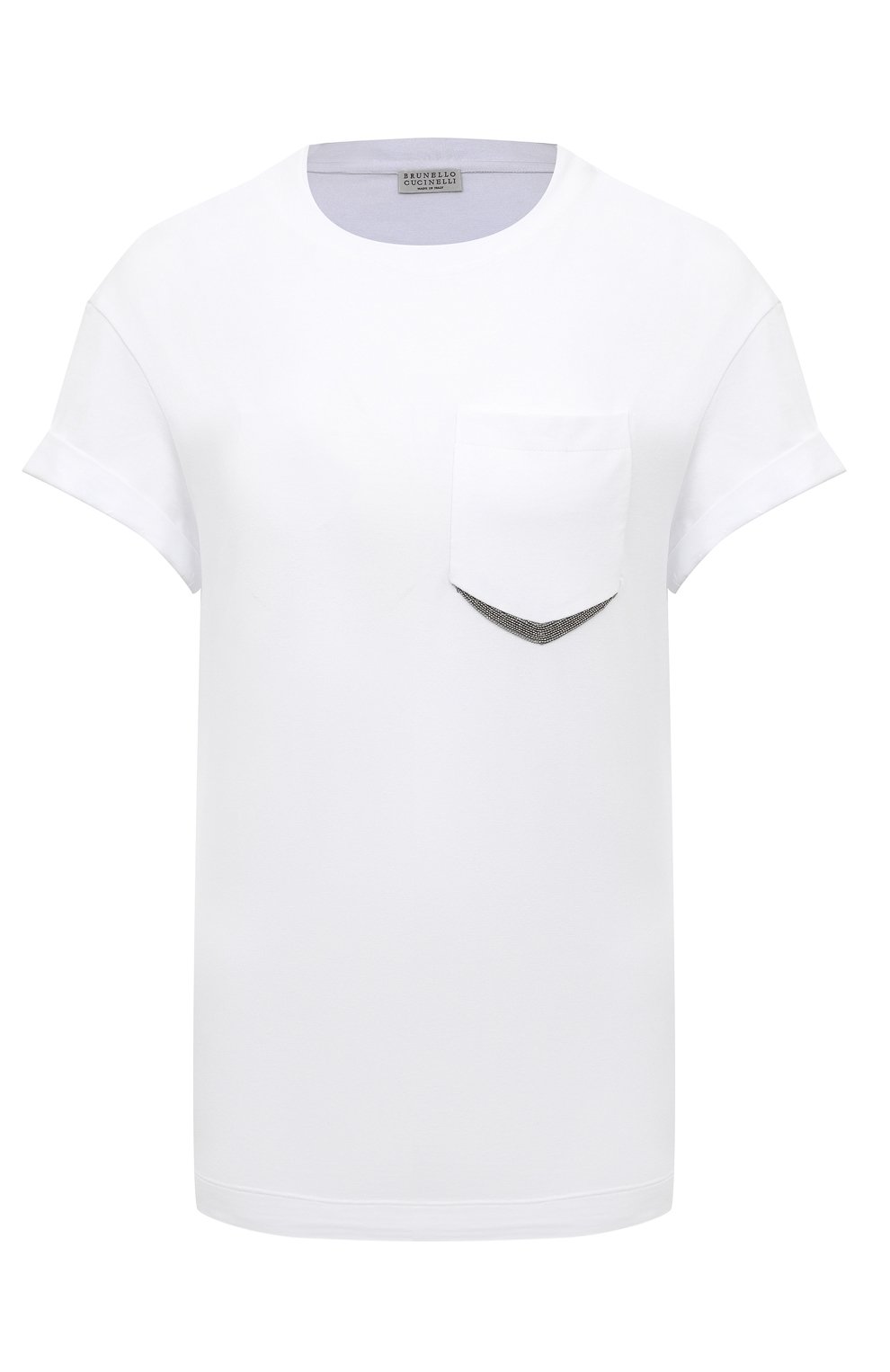 Хлопковая футболка BRUNELLO CUCINELLI, арт. MPT18BD400, фото 1