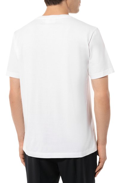 Хлопковая футболка ACNE STUDIOS белого цвета по цене 13100 руб., арт. FN-MN-TSHI0001310PTIC WHITE, фото 4 Хлопковая футболка ACNE STUDIOS, арт. FN-MN-TSHI0001310PTIC WHITE, фото 4