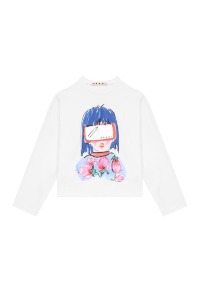 Хлопковый лонгслив MARNI, арт. M01894/M00Z1
