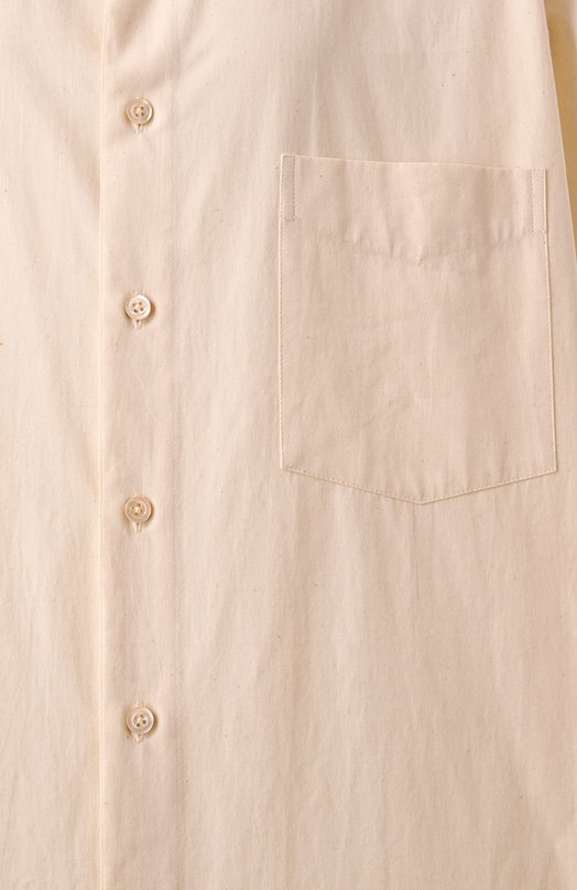 Хлопковая рубашка Maison Margiela S51DT0017/S54352 Кремовый  S51DT0017/S54352 Фото 6
